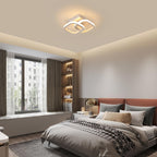 Comely Lot de 2 Plafonniers LED Modernes, 24W 2700LM Petit Plafonnier LED Carré Luminaires Intérieur pour Chambre Salon Allée Couloir Balcon, Lumière Chaude 3000K, Blanc 24cm