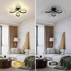 Ceiling Light - Black Aluminium Frame, Natural Light