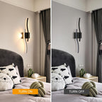 Wall Light - Black Aluminium Frame, Warm Light