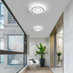 Comely Plafonnier LED Rond Moderne, 28W 28cm Lampe de Plafond LED, Blanc Luminaire Plafonnier Intérieur pour Chambre à Coucher, Salon, Couloir, Lumière Blanche Froide 6500K