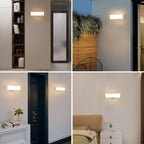 Wall Light - White Aluminium Frame, Warm Light