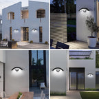 Wall Light - Black Metal Frame, White Light