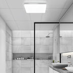 Comely LED Plafonnier 30x30 cm, 48W Blanc Froid 6500K, Plafonnier LED Plat Blanc, IP54 Étanche, Économie d'Énergie, Ultra-fin, pour Salle de Bain, Cuisine, Bureau, Couloir, Salon