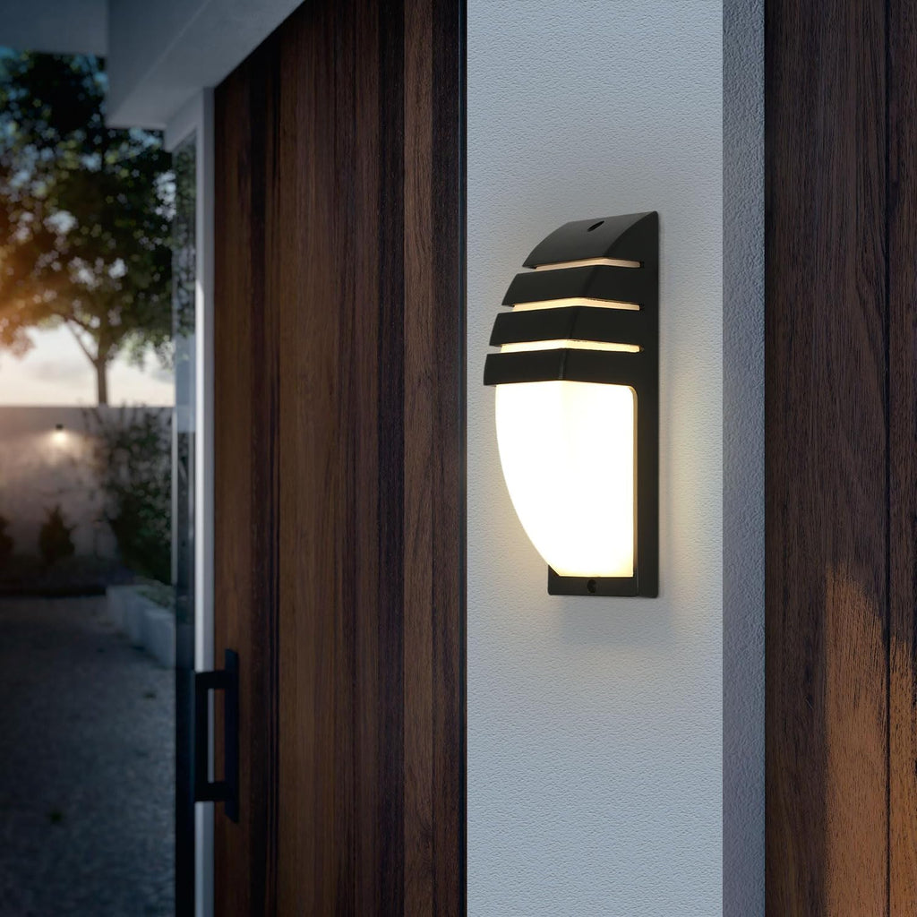 Wall Light - Black Aluminium Frame, Warm Light