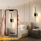 Wall Light - Black Aluminium Frame, Warm Light