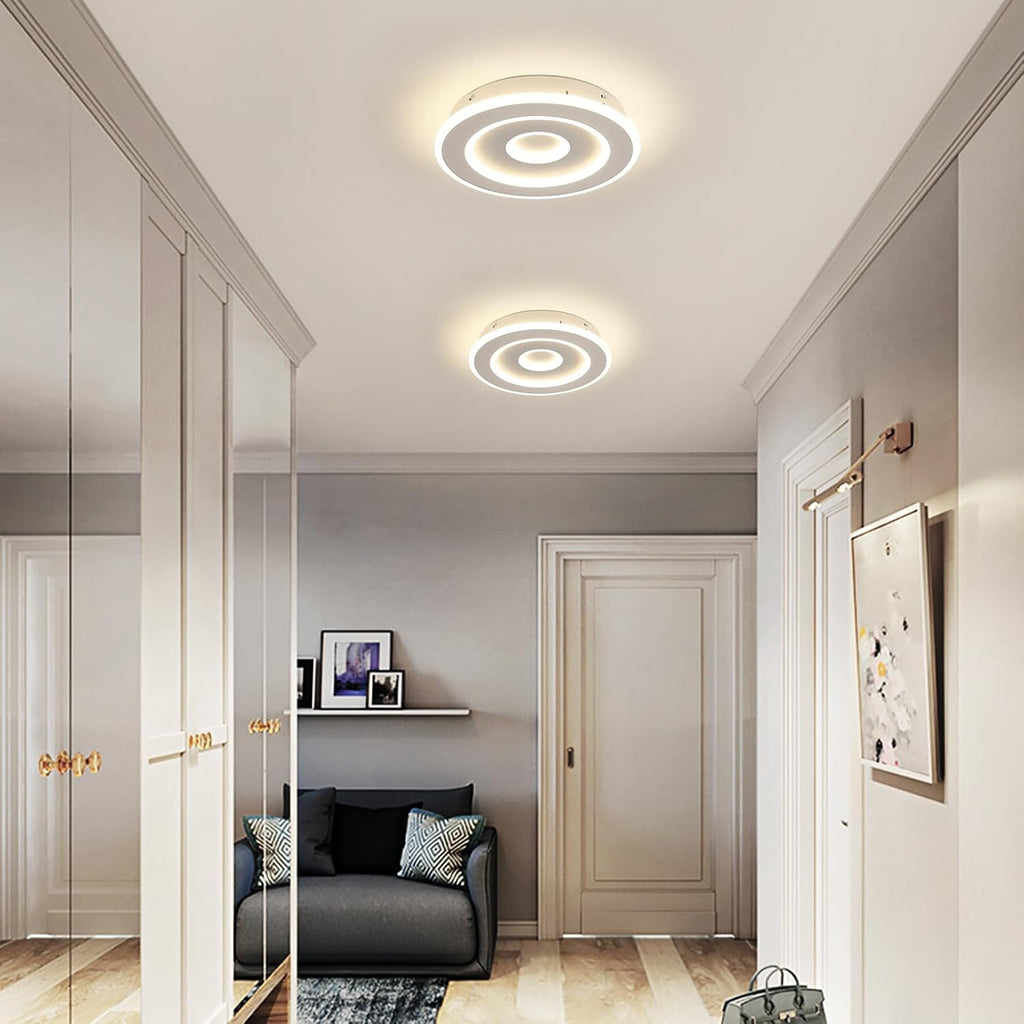 Plafoniera - Struttura in acrilico bianco, luce naturale