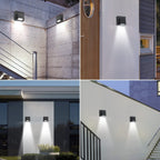 Wall Light - Black Metal Frame, White Light
