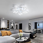 Comely Plafonnier LED Créatif Pétales Design, 65W Lampe de Plafond Acrylique, Moderne Blanc Luminaire Plafonnier LED pour Chambre Salon Salle à Manger Cuisine Couloir, Blanc Froid 6500K