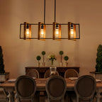 LED Light Bulbs - Amber Glass Frame, Warm Light