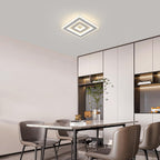 Comely Plafonnier LED Carré Moderne, 52W Lampe de Plafond LED, Acrylique Luminaire Plafonnier Intérieur Blanc pour Chambre à Coucher, Salon, Couloir, Lumière Naturelle 4500K, 40cm