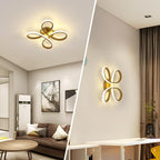 Comely Plafonnier LED Moderne, 30W 3375LM 30cm Lampe de Plafond, Luminaire Plafonnier LED pour Chambre salon, Salle à manger Cuisine, Lumière Neutre 4500K, Or