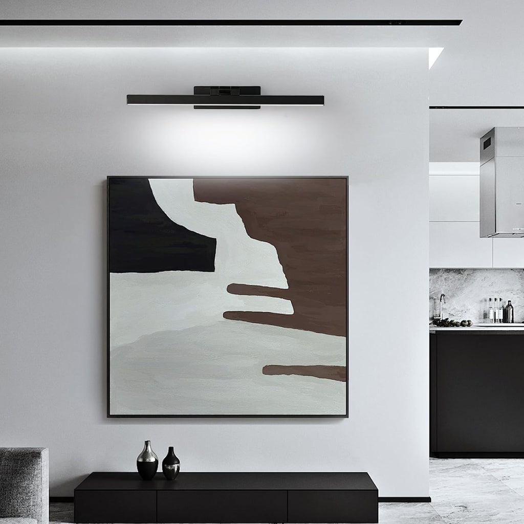 Wall Light - Black Metal Frame, White Light
