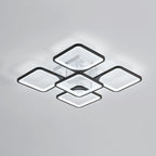 Ceiling Light - Black Acrylic Frame, White Light