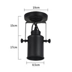 Comely Applique Murale Interieure, Réglable Spot LED Lampe Murale Rétro Industrielle E27, Luminaire Mural Interieur en Métal pour Salon Chambre Restaurant Cuisine, Noir
