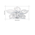 Comely Plafonnier LED Créatif Pétales Design, 65W Lampe de Plafond Acrylique, Moderne Blanc Luminaire Plafonnier LED pour Chambre Salon Salle à Manger Cuisine Couloir, Blanc Froid 6500K