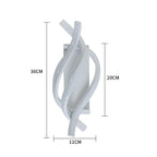 Applique da Parete - Struttura in Alluminio Bianco, Luce Bianca