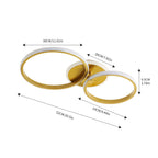 Ceiling Light - Gold Acrylic Frame, White Light