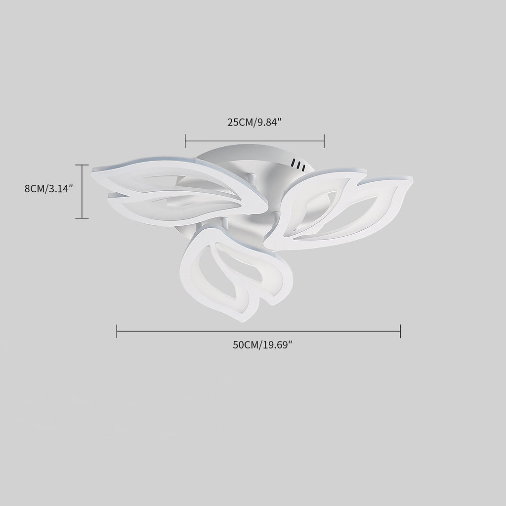 Ceiling Light - White Acrylic Frame, White Light