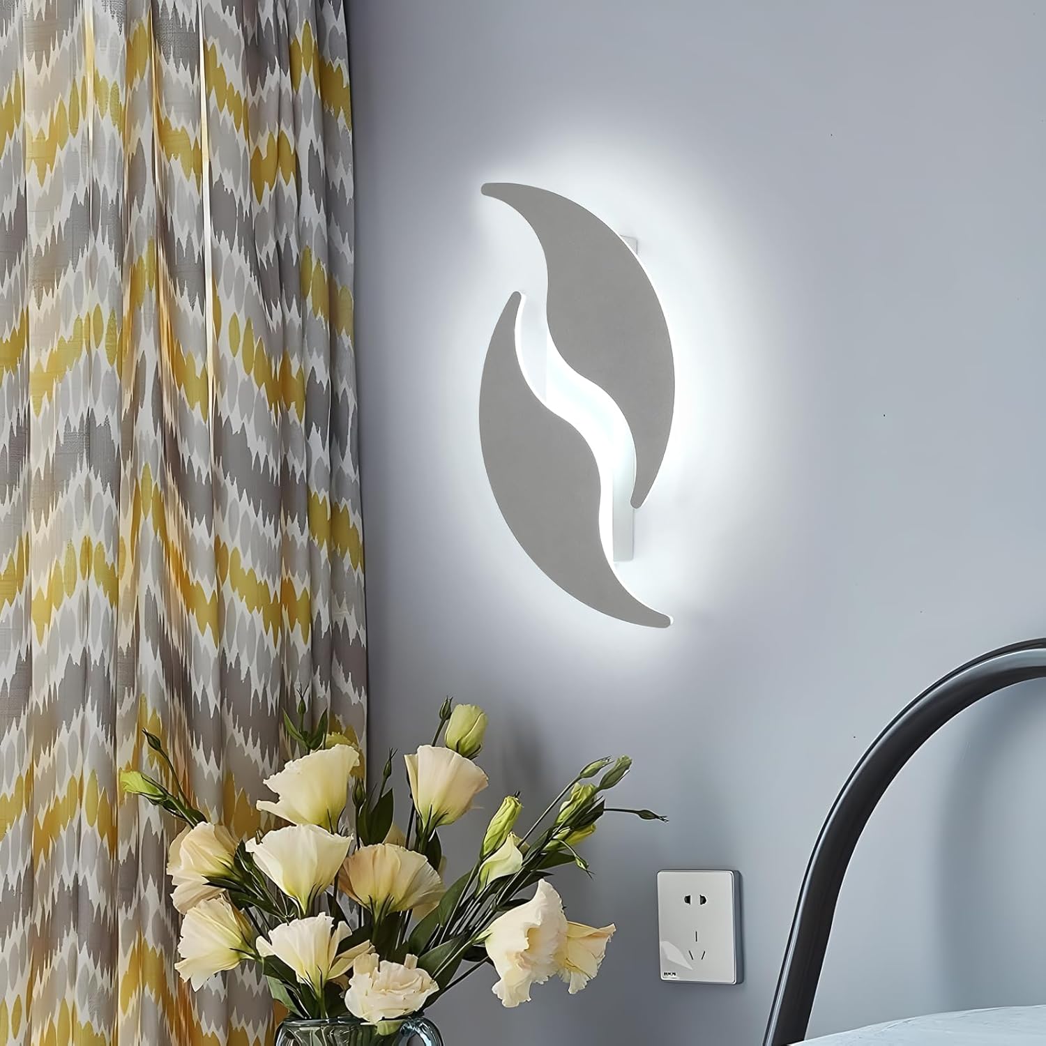 Comely Indoor Wall Lamp, 18W LED Wall Light Cool White 6500K, Creative Design Modern LED Wall Lights Indoor for Bedroom Living Room Corridor Staircase