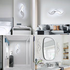 Wall Light - White Aluminium Frame, White Light