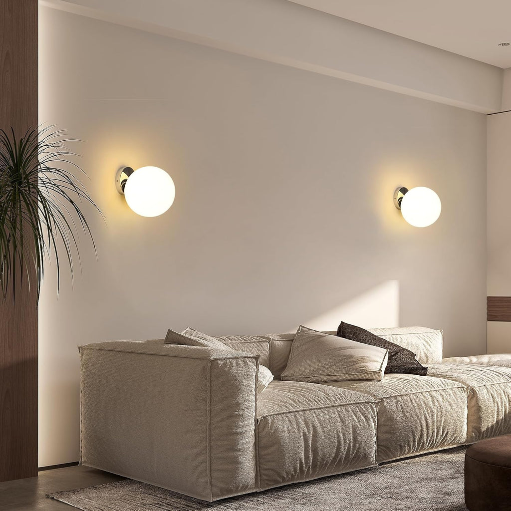 Wall Light - Chrome Metal Frame
