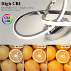 Ceiling Light - Chrome Aluminium Frame, Natural Light