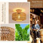 Ceiling Light - Wood Frame