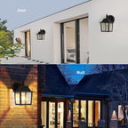 Wall Light - Black Glass Frame