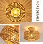 Ceiling Light - Wood Frame