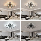 Ceiling Light - Black Acrylic Frame, Tunable and Dimmable