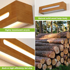 Wall Light - Wood Plastic Frame, Warm Light