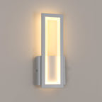Wall Light - White Acrylic Frame, Warm Light