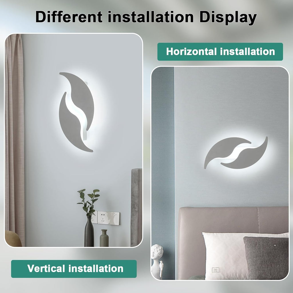 Comely Indoor Wall Lamp, 18W LED Wall Light Cool White 6500K, Creative Design Modern LED Wall Lights Indoor for Bedroom Living Room Corridor Staircase
