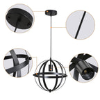 Chandeliers - Black Metal Frame