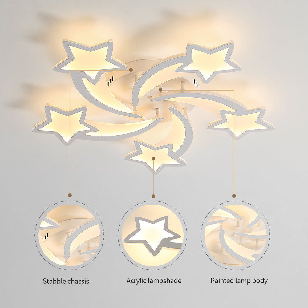 Ceiling Light - White Acrylic Frame, Tunable and Dimmable