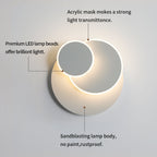 Wall Light - White Acrylic Frame, Warm Light