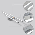 Comely Plafonnier LED, Lampe de Plafond Design Curvé Moderne, 18W 1700LM Luminaire Plafonnier LED pour Salon Chambre Couloir Cuisine Balcon Bureau
