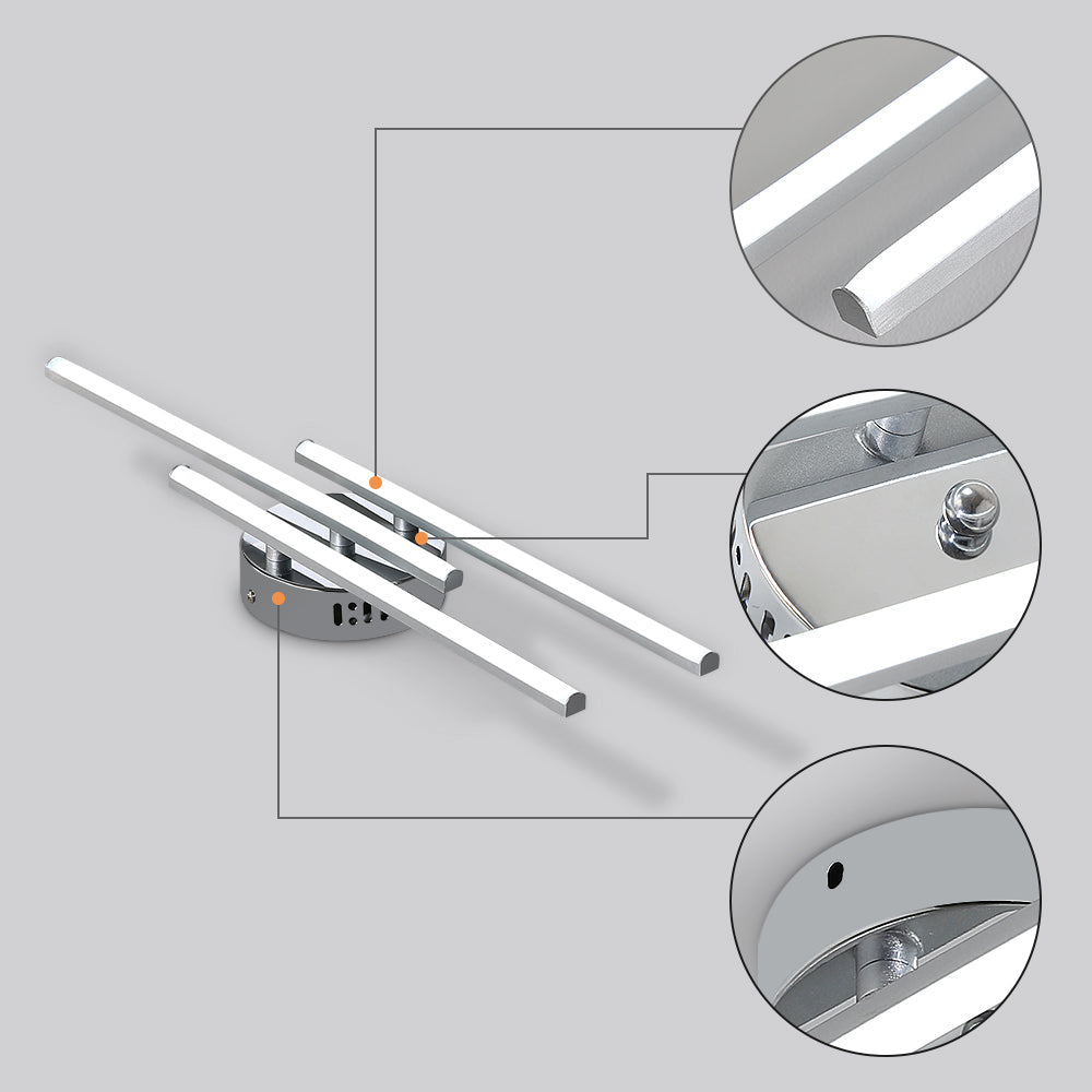 Comely Plafonnier LED, Lampe de Plafond Design Curvé Moderne, 18W 1700LM Luminaire Plafonnier LED pour Salon Chambre Couloir Cuisine Balcon Bureau
