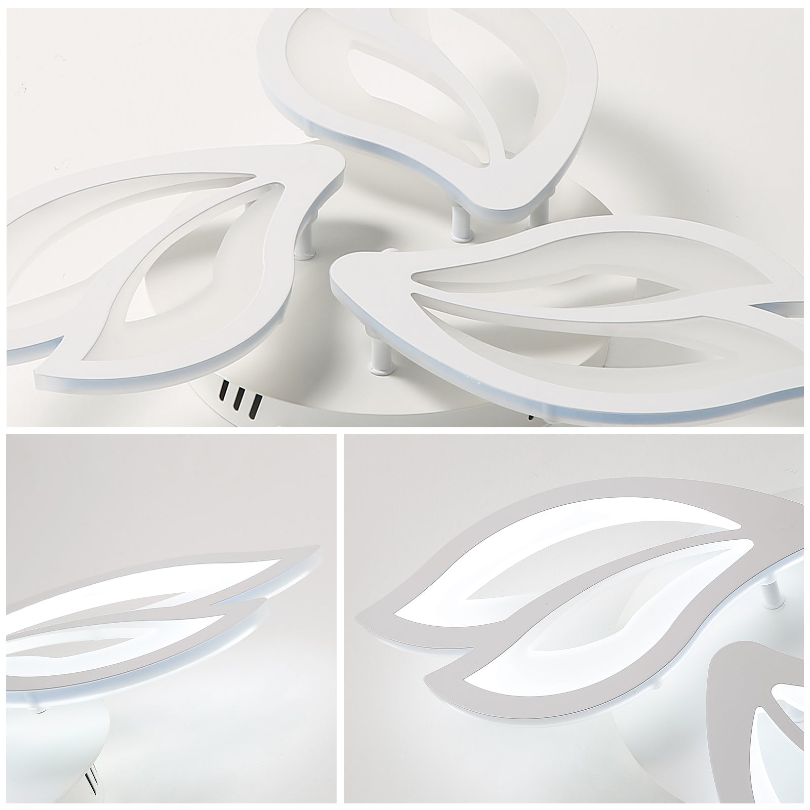 Ceiling Light - White Acrylic Frame, White Light