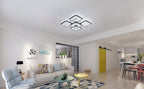 Ceiling Light - Black Acrylic Frame, White Light