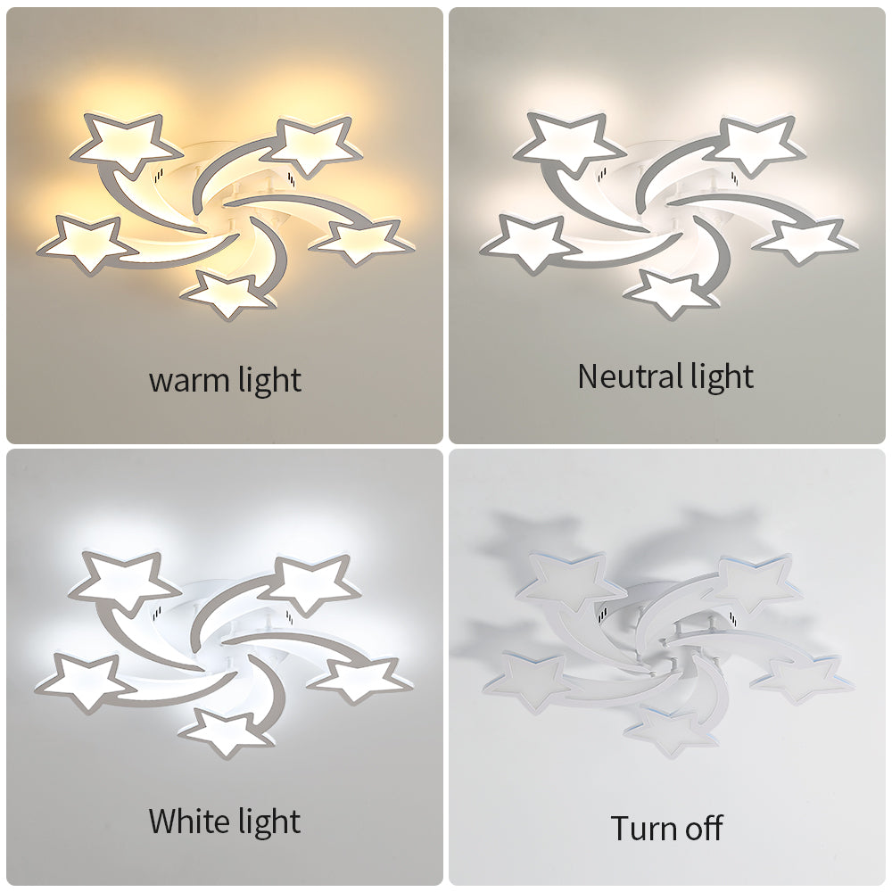 Ceiling Light - White Acrylic Frame, Tunable and Dimmable