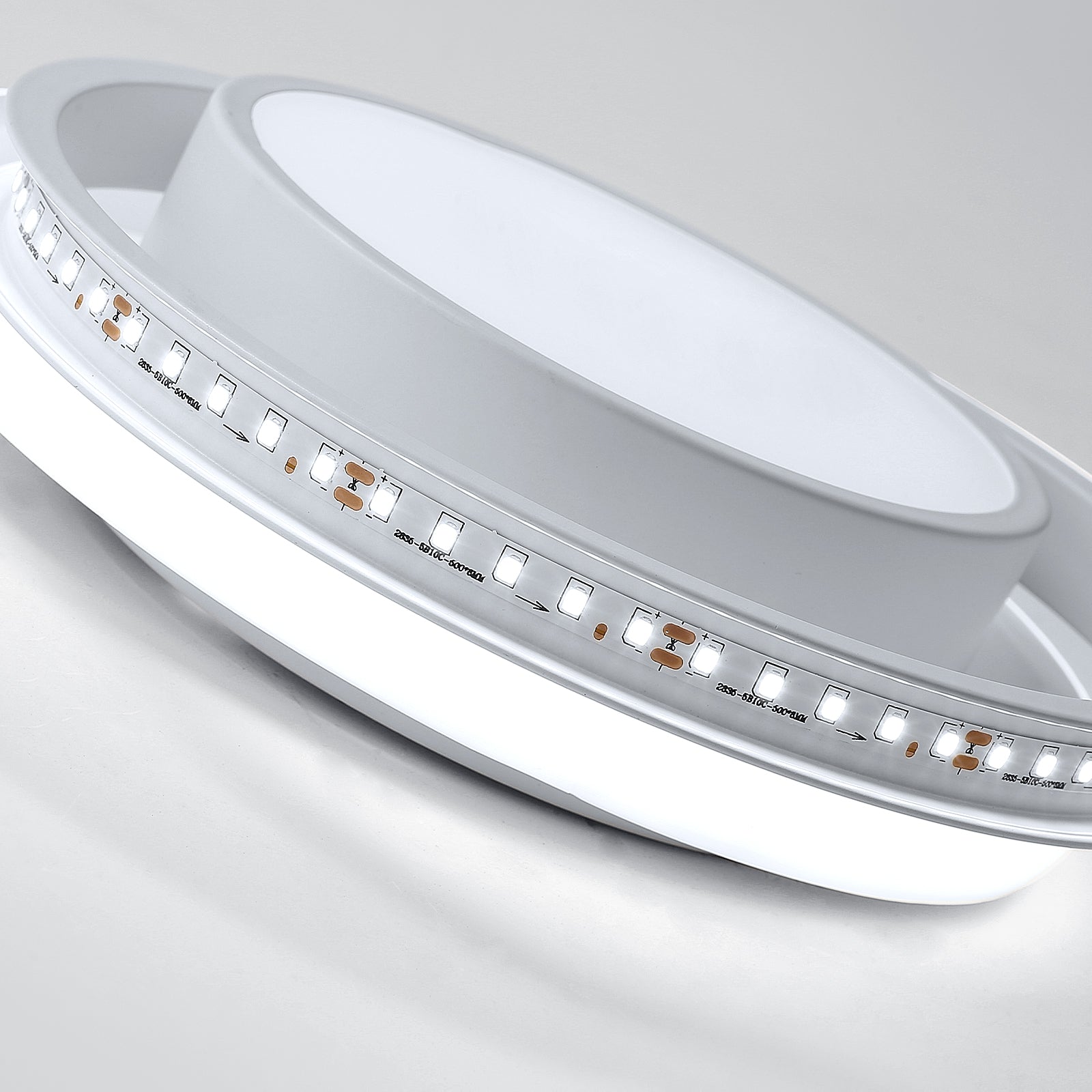 Comely Plafonnier LED, 32W 2350LM, Diamètre 28cm, Design Moderne Rond pour Couloir, Balcon, Chambre, Corridor, Blanc Froid 6500K