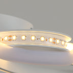 Ceiling Light - White Aluminium Frame, Warm Light