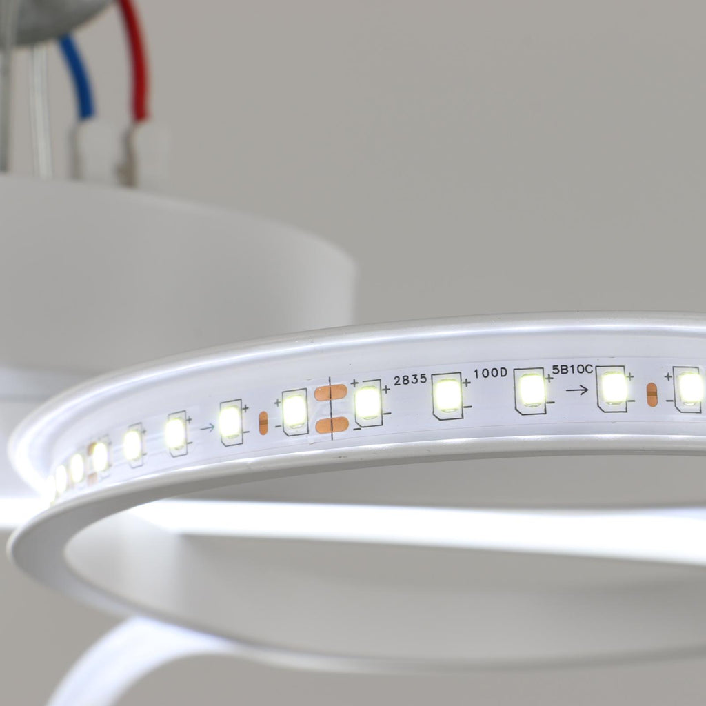 Comely Plafonnier LED Moderne, 30W 3400LM 30cm Lampe de Plafond, Luminaire Plafonnier LED pour Chambre salon, Salle à manger Cuisine, Lumière Blanche Froide 6500K, Blanc