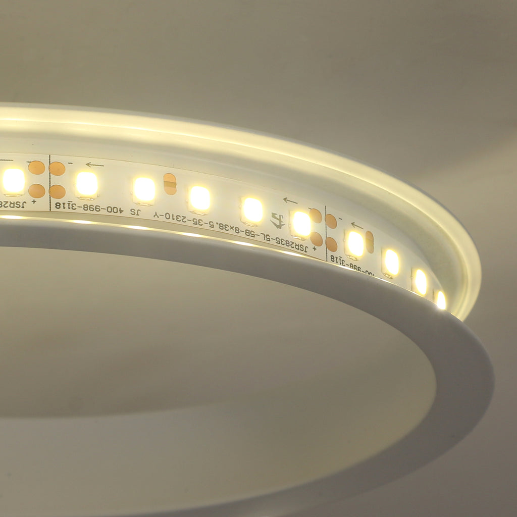 Ceiling Light - White Aluminium Frame, Natural Light