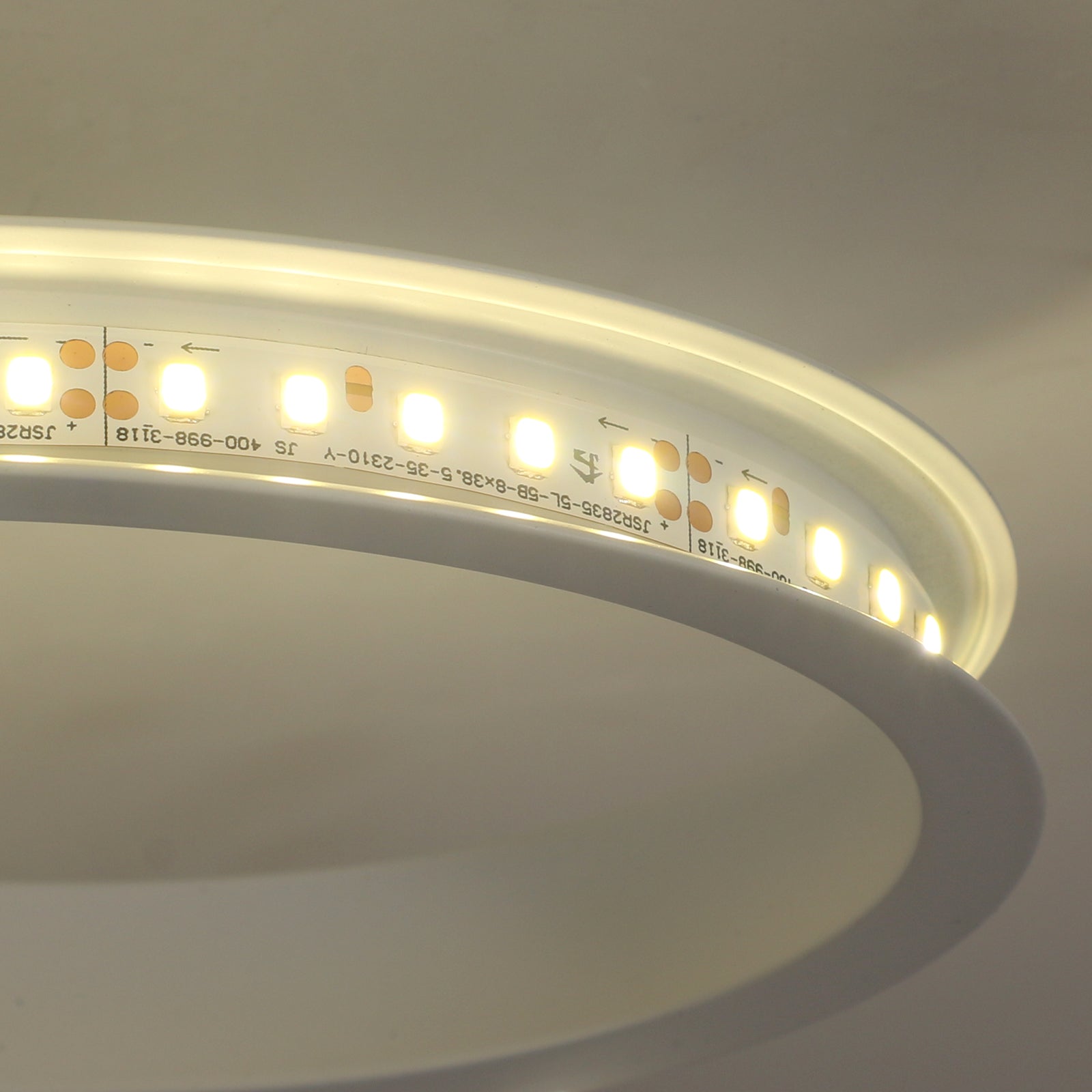 Ceiling Light - White Aluminium Frame, Natural Light