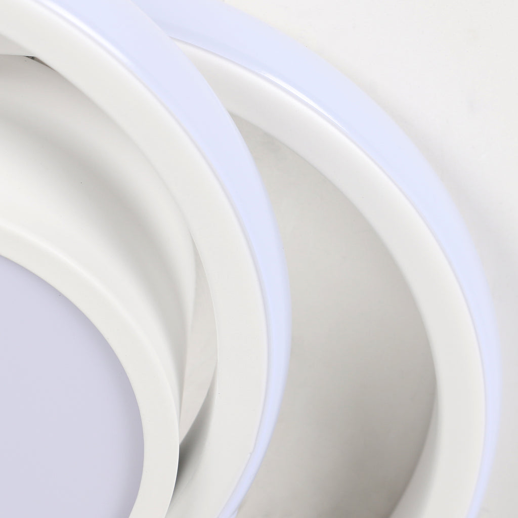 Comely Plafonnier LED, 32W 2350LM, Diamètre 28cm, Design Moderne Rond pour Couloir, Balcon, Chambre, Corridor, Blanc Froid 6500K