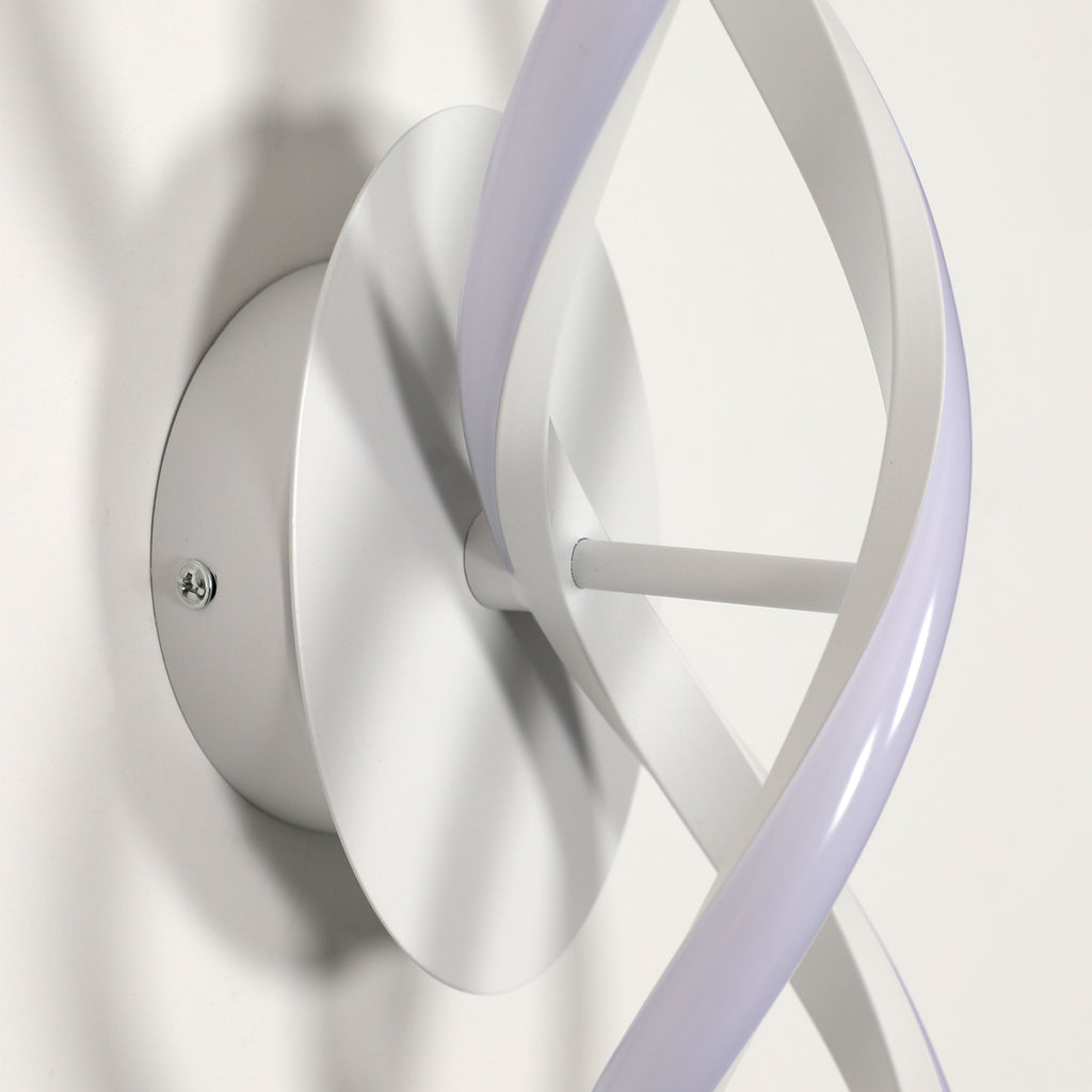 Wall Light - White Aluminium Frame, Warm Light
