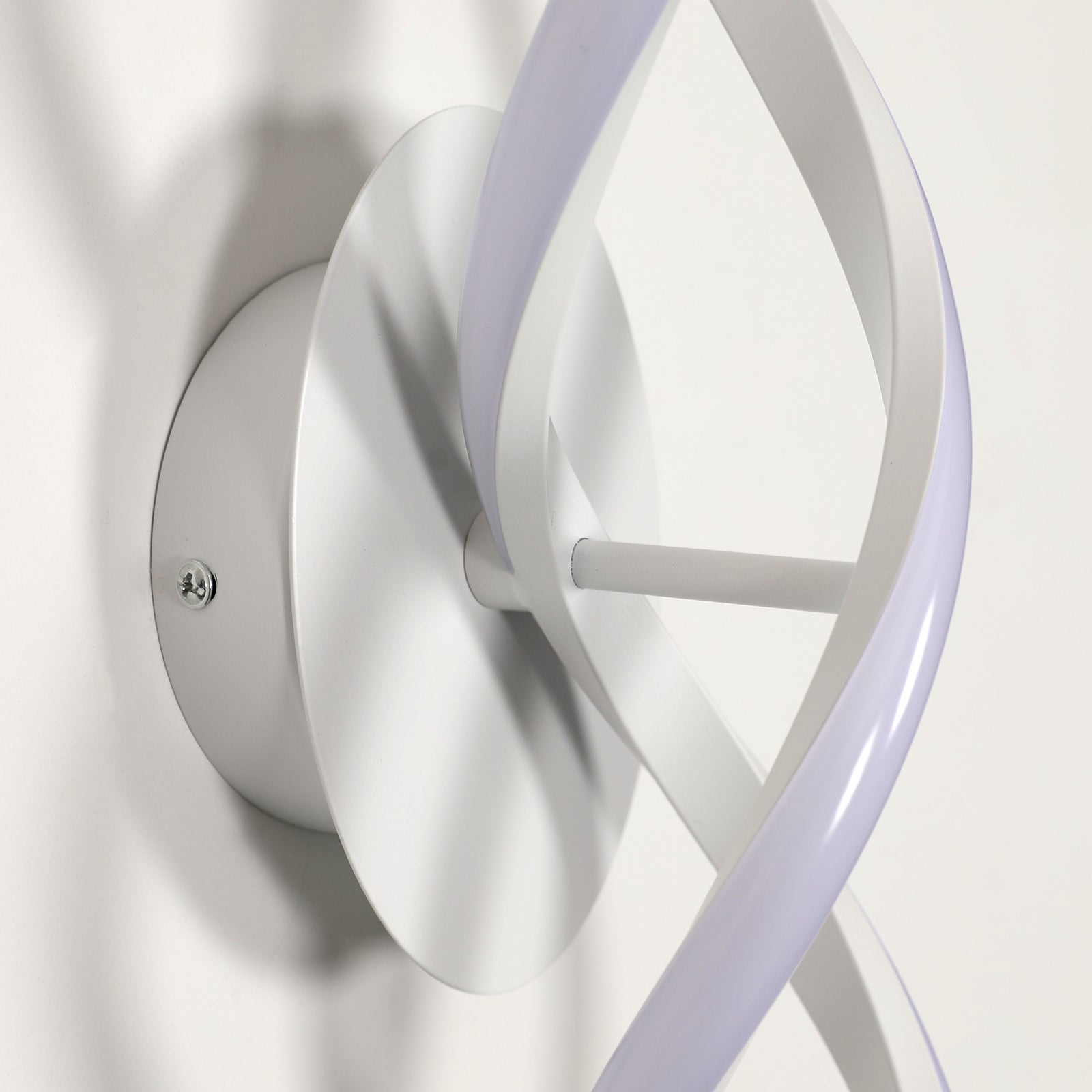 Wall Light - White Aluminium Frame, Warm Light