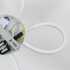 Ceiling Light - White Aluminium Frame, Warm Light